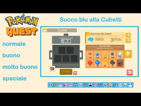 Pokémon Quest | Succo blu alla Cubetti