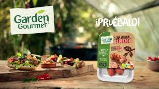 Nestlé Garden Gourmet Sensational Sausage 100% vegetal anuncio