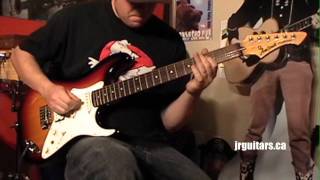 Video thumbnail for ARIA PRO II Fullerton Strat DEMO by TheJRGuitars