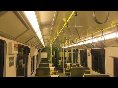 Run On IE 8100 Class Dart No 8140 From Greystones Level Crossing To Greystones Station At Night