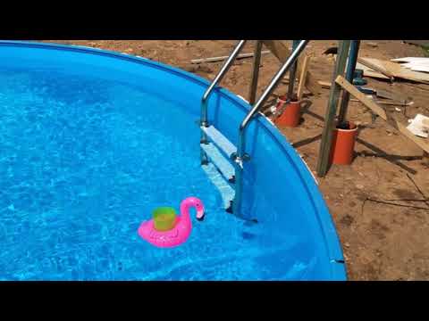 Montage der Poolleiter / Rundpool 4,50/1,20m