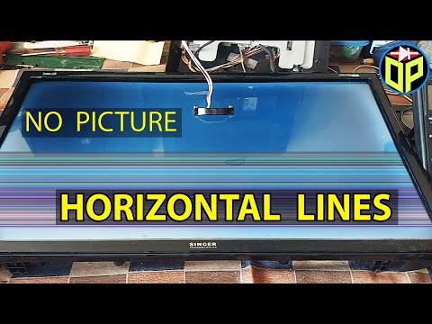 LED TV Panel Repair No Pictures & Graphics, Horizontal lines problem | STV STV1 STVP Signal Details