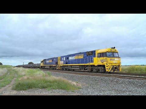 5MP2 Pacific National Steel Train With NR32 & NR97 (3/11/2022) - PoathTV Australian Railways