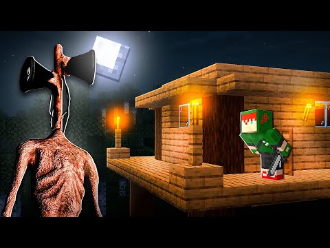 SAFE BASE TO SURVIVE THE SIREN HEAD ATTACK IN MINECRAFT!!