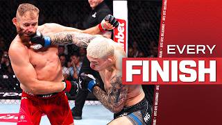 All 12 Finishes From UFC Belgrade | UFC Highlights