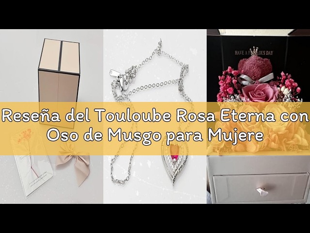 Vídeo relacionado con Rosa Eterna con Oso de Musgo para Mujeres, Flores Natural Preservada con Collar, Regalos de San Valentin Originales para Mujer Mama Novia, Caja Regalo Dia de la Madre, Aniversario, Cumpleaños, Navidad