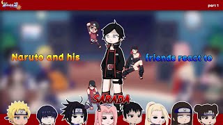 Download lagu '| Naruto and his friends react to |' Uchiha Sarada'|Future kids / No ship ||part 1\2|| mp3
