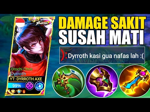 Damage Sakit Dan Susah Mati!! Build Dyrroth Tersakit 2023 - Item Dyrroth Tersakit 2023