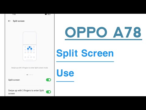 OPPO A78 How To Use Split Screen