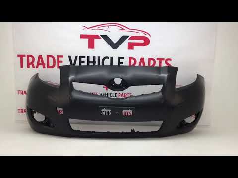 Fits Toyota Yaris 2009-2011 Front Bumper No Pdc Or Washer Holes Black video