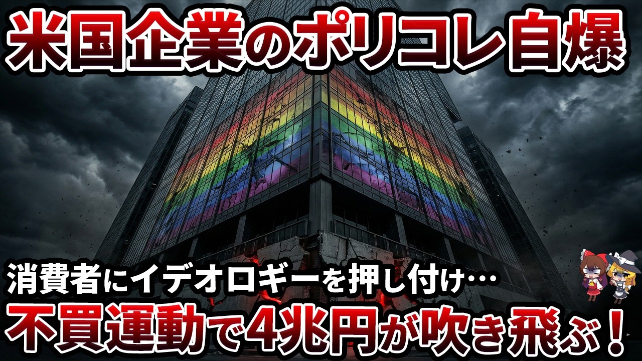 【日本企業も危ない!?】ESG投資の闇…米国で起きた「不買運動」と偽りの多様性の末路【ゆっくり解説】