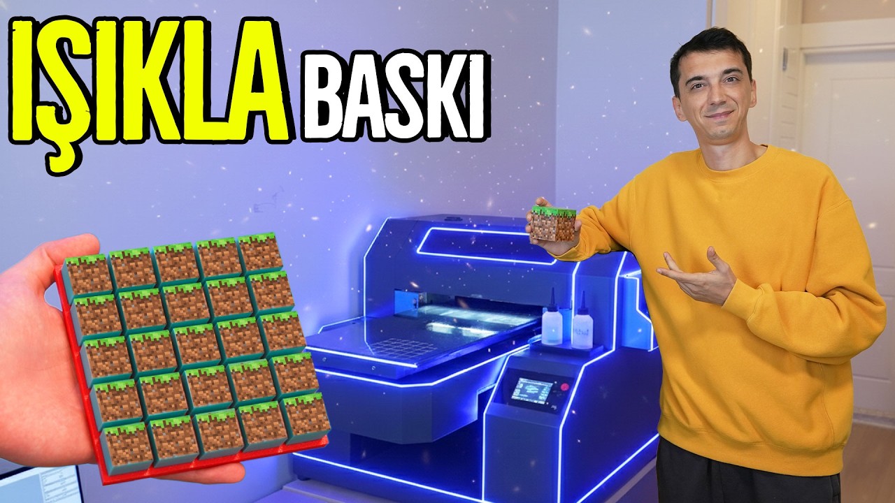 Her Yüzeye Baskı Yapabilen Yeni UV YAZICIM!