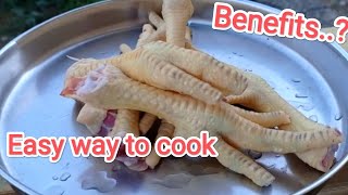 Easiest way to cook chicken paws for dogs|| Can Dog eat 🐔 paws?||Chicken Paws Benefits||Leo The Rott