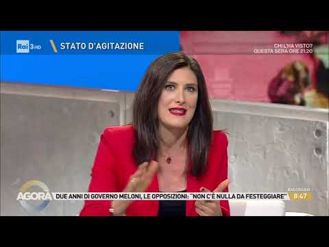 Chiara Appendino ospite ad "Agorà" Rai3 23/10/2024