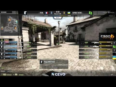 Titan vs FlipSid3 Tactics Game 2 (CEVO-P CS:GO Season 8) - Helium & Launders