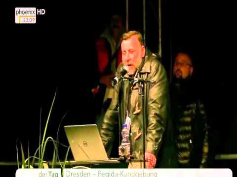 Pegida Bachmann spricht auf dem Nürnberger Reichsparteitag