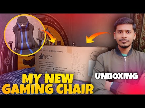 MY NEW GAMING CHAIR UNBOXING (GREEN SOUL)(ASMR)