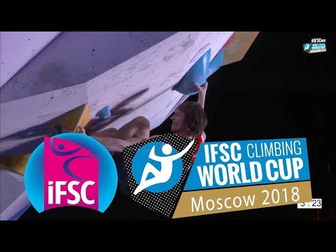 IFSC Boulder Worldcup 2018 // Moscow Men Final Report Highlights