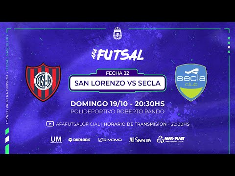 ⚽🇦🇷 Futsal | Primera A masculina 2025 | Fecha 32 | San Lorenzo vs SECLA