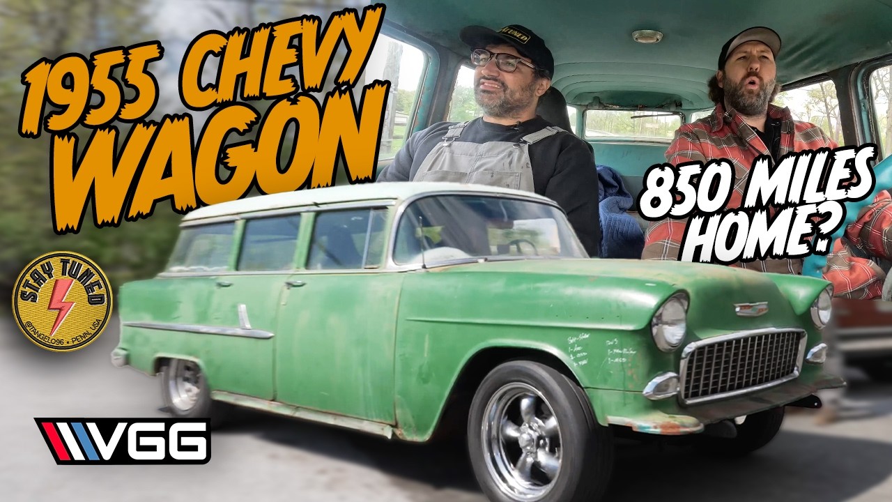 Will It RUN AND DRIVE 850 Miles Home?  Stay Tuned and I built a 450HP 5 Speed 55 Chevy In DAYS!