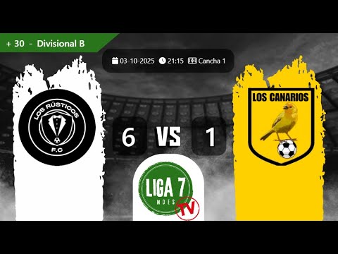 Los Rusticos +30 (6) vs (1) Canarios FC +30