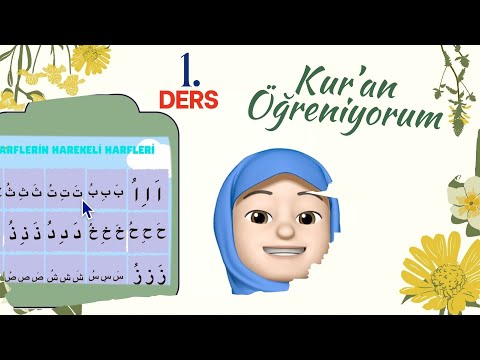 Kur'an Öğreniyorum - 1. Ders - Elif-Be-Te-Se harfleri