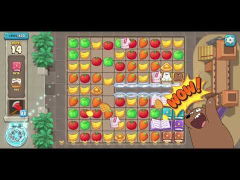 We Bare Bears Match3 Repairs Level 1533 - No Boosters