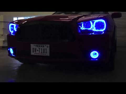 ORACLE ColorSHIFT Halo Headlight Kit on 2011-14 Dodge Charger