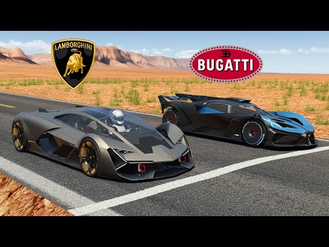 4000HP LAMBO TERZO VS 1850HP BUGATTI BOLIDE DRAG RACE