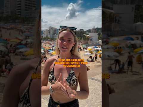 This is why beaches in Rio Brazil are NOT dangerous 🇧🇷