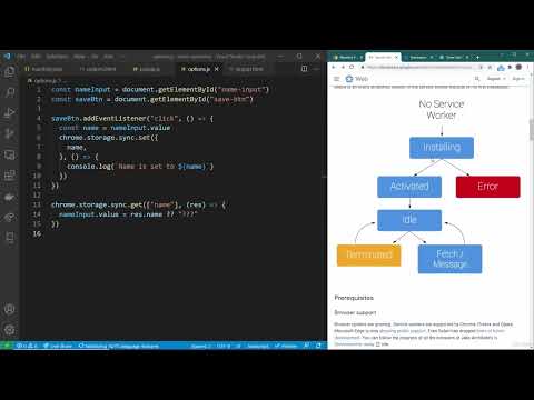 Background Scripts and Service Workers - React & Typescript