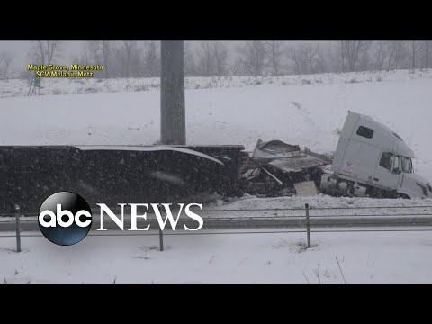 Blizzard rages in the Midwest before heading east l GMA