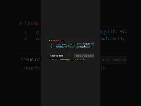Javascript Es6 Number Isinteger Method Coding Javascript Tutorial Shorts