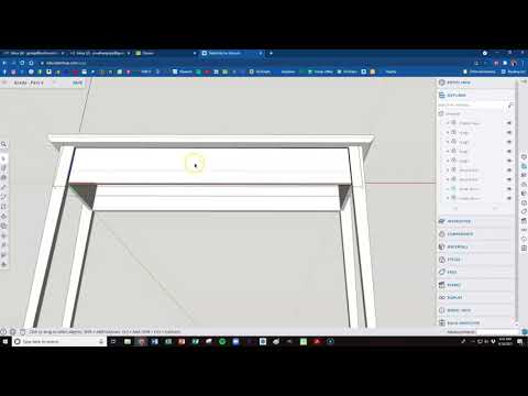 SketchUp for Schools - Woodworking Table - Part 2