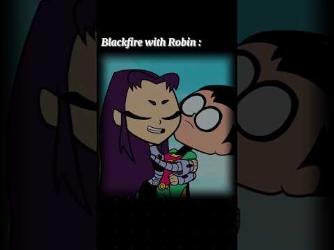 Blackfire ❤ Robin💫✨....... #trending #edit #trendingshorts #robin #teentitansgo #explore #love
