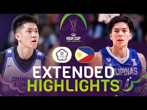 Chinese Taipei vs Philippines 🇵🇭 | Extended Highlights | FIBA Asia Cup 2025