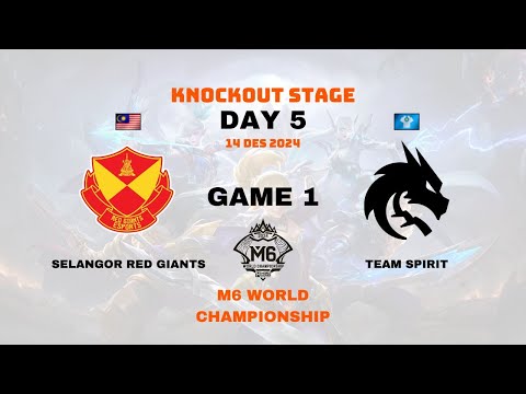 SRG vs Team Spirit Game 1 | M6 World Championship | Knockout Stage Day 5