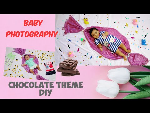 Chocolate Theme Baby Photoshoot DIY: Easy Baby...