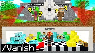 MINECRAFT I CHEATED and STOLE EVERYTHING! (MCPE with Unspeakable!)