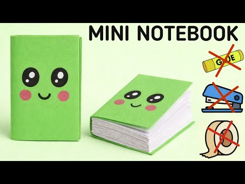 How to Make DIY Mini Notebooks 📒 | Cute Paper Notebook | No Glue | Easy School Craft