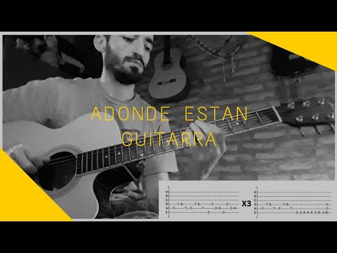 GUITARRA | Adonde Estan? - Cruzando El Charco (Guitarra cover/tutorial) Martin Lopez