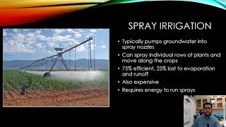 APES Topic 5.5, Irrigation Methods