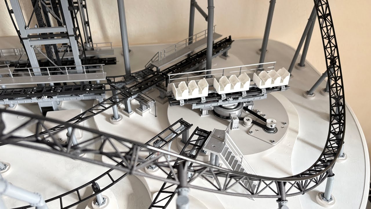 3D printed Multi Dimension Roller Coaster Test 1