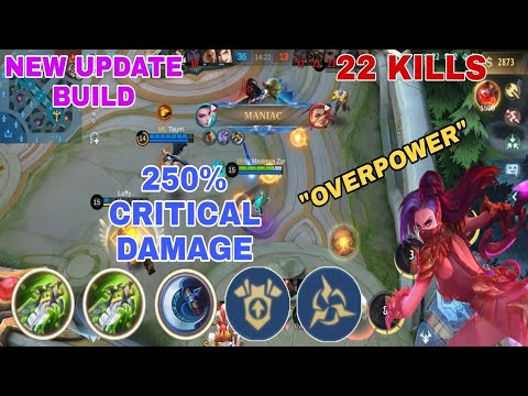 HANABI FULL CRITICAL DAMAGE OVER POWER - BEST BUILD AND EMBLEM 2023 | Mobile Legends Bang Bang