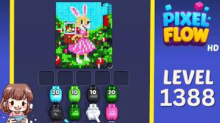 Pixel Flow Level 1388 Solution Walkthrough