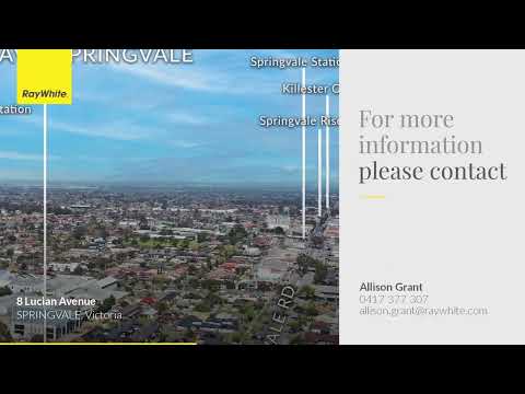 8 Lucian Avenue, Springvale, VIC 3171, 2 Kuwarto, 1 Banyo, House