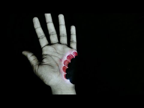 Horrific bite - Funny 3D art on hand | Cool 3D Trick Art | Horror Hand | modern art