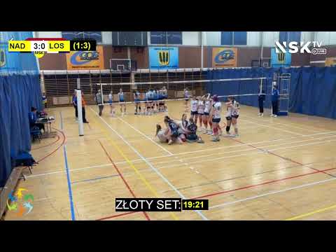 [złoty set 19:21] GLKS Nadarzyn - LOS Nowy Dwór Maz. 3:0 2026-01-08 2. mecz Play-off 1 Ligi Kadetek