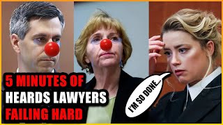 5 MINUTES of Amber Heards Lawyers FAILING HARD | Johnny in tears Laughing 😂