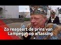 Prins van Lampegat reageert bedroeft op afgelasten optocht